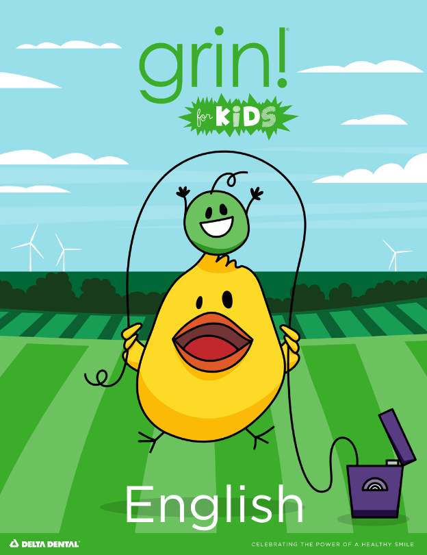 Grin for Kids Magazine Front Cover with Chick